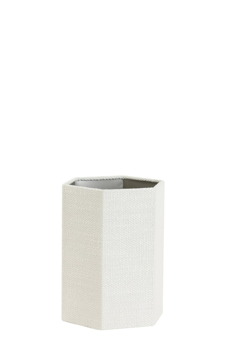 Lampenkap Hexagon Savernu 20-20-26 cm Creme
