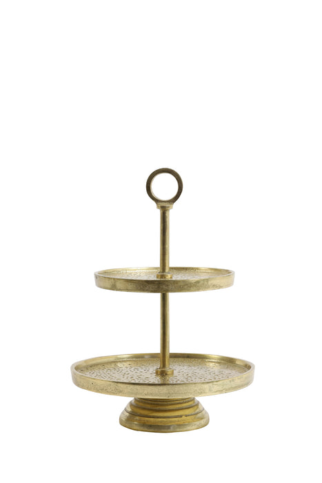 Etagere met 2 lagen Lutek Goud