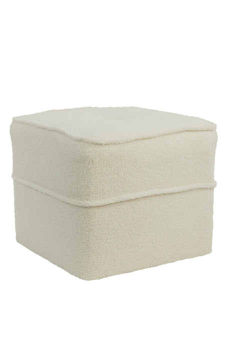 Poef Kiki Teddy White