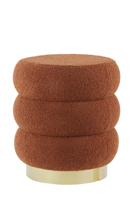 Poef Kimi Teddy Terra/Goud