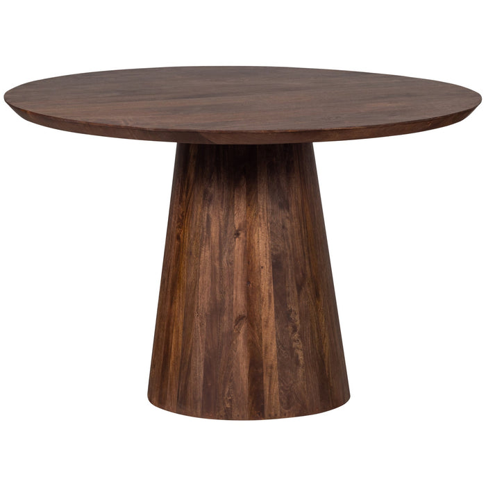 Eettafel Limit Rond Mango Walnoot Kleur 130cm