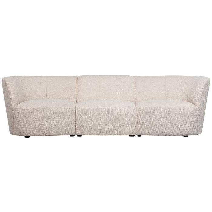 3 zits Bank Coco Bouclé Naturel 227cm breed