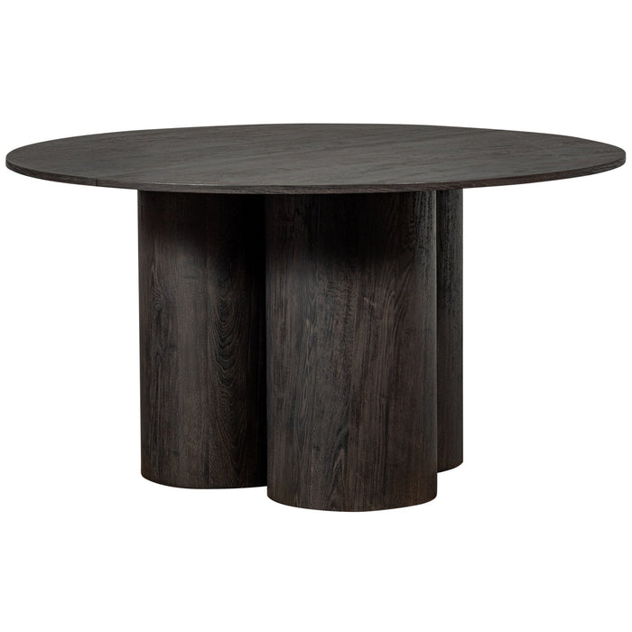 Eettafel Oona Rond 3 poot Donker Bruin MDF 140cm
