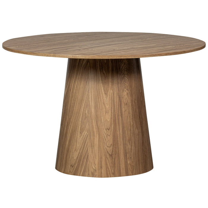 Eettafel Maan Rond MDF Walnoot Kleur 120cm