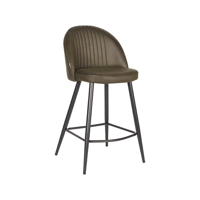 Barkruk Enzo Army Green Microfiber