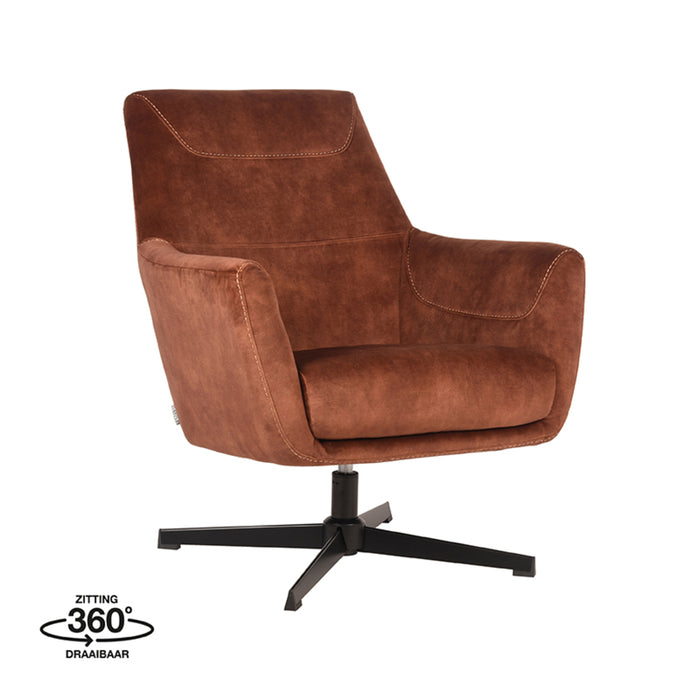 Fauteuil Toby Rust Fluweel