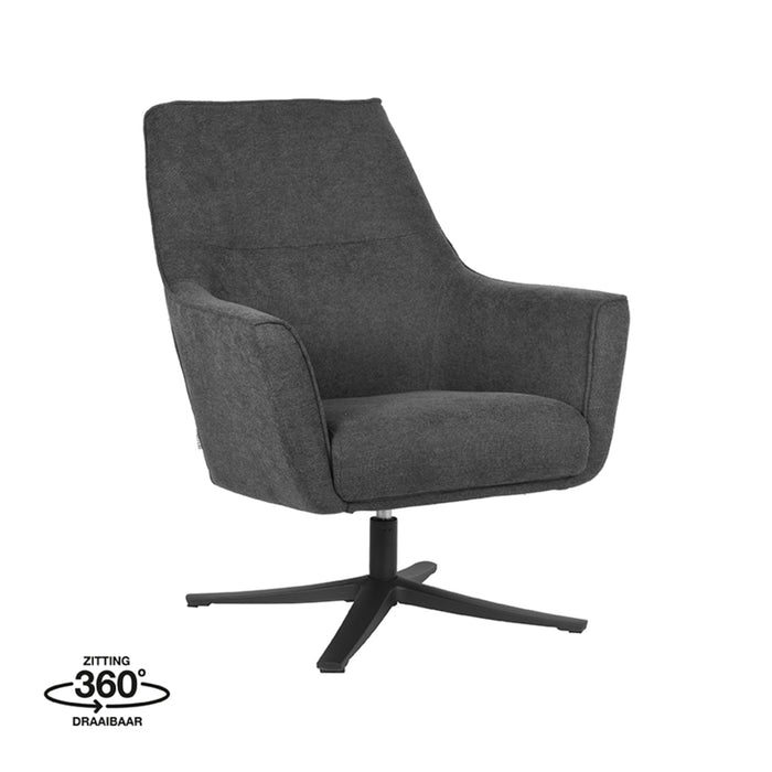 Fauteuil Tod Antraciet Weave