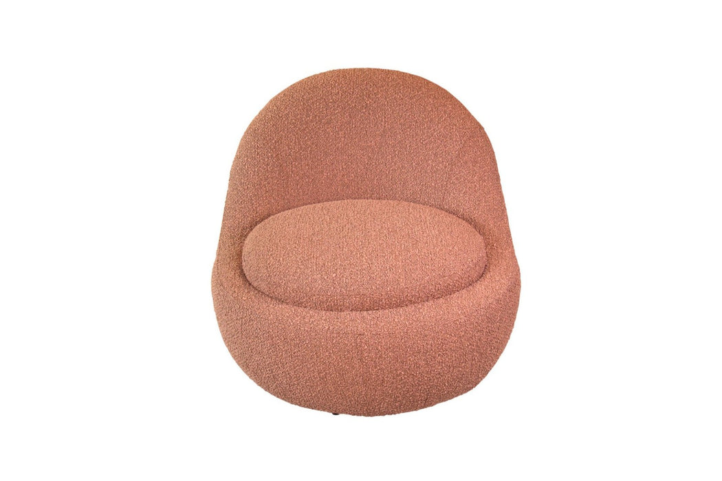 Fauteuil Ego Boucle stof Bruin/Bordeaux Rood