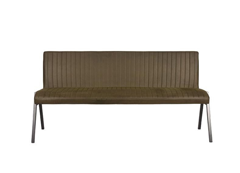 Eetkamerbank Matz Army Green Microfiber 175 cm