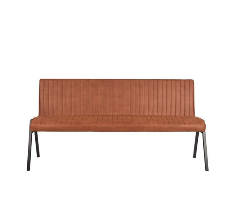 Eetkamerbank Matz Cognac Microfiber 175 cm