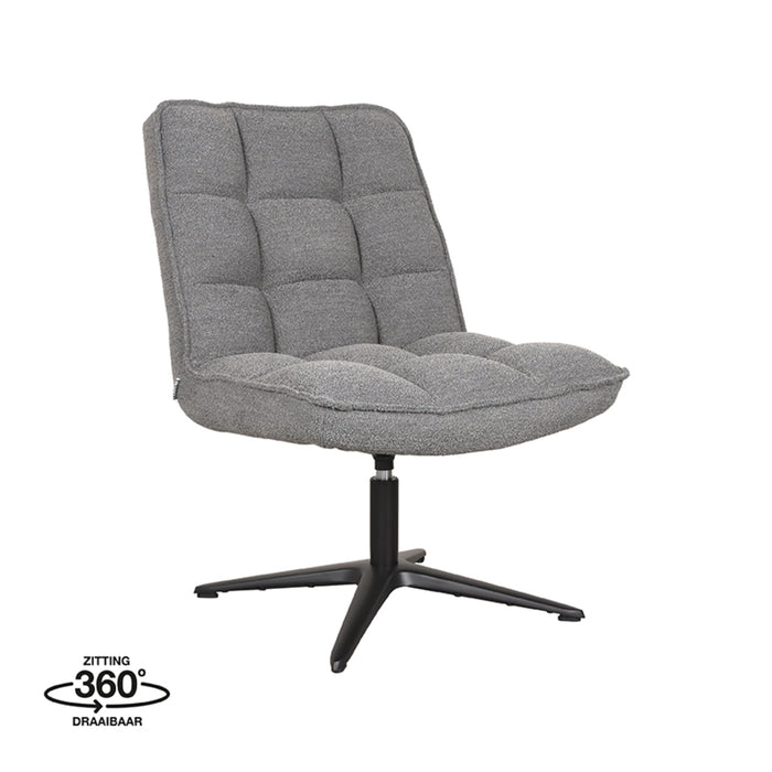 Fauteuil Vince Grijs Boucle / Teddy