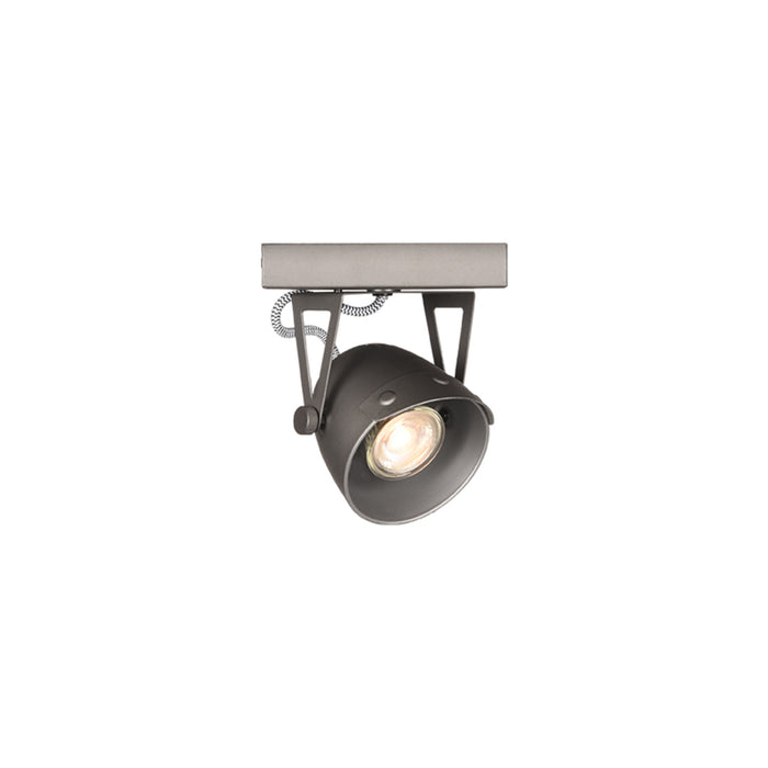 Spot Cap Led Grijs Metaal 1 Lichts