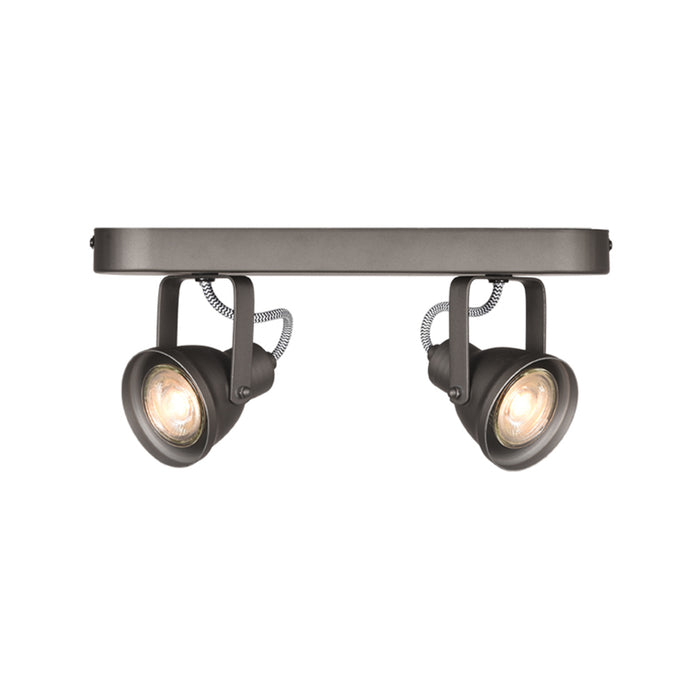 Spot Max Led Grijs Metaal 2 Lichts