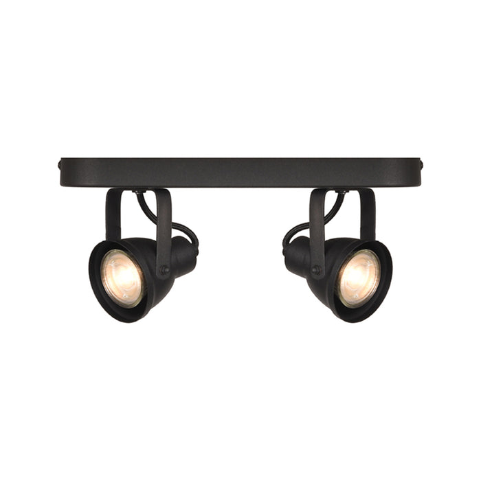 Spot Max Led Zwart Metaal 2 Lichts