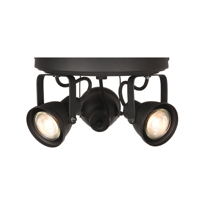 Spot Max Led Zwart Metaal 3 Lichts