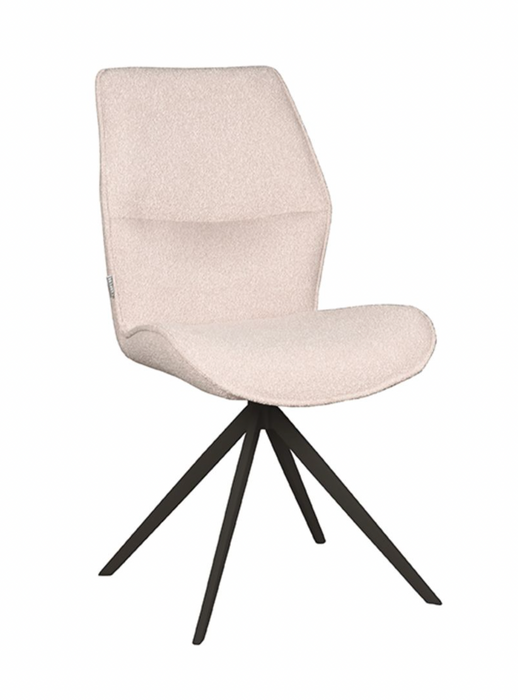Stoel Comfy Bouclé Naturel 2 stuks