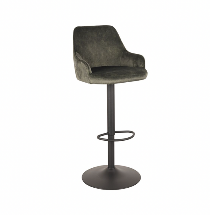 Barkruk Fender Fluweel Warm Groen