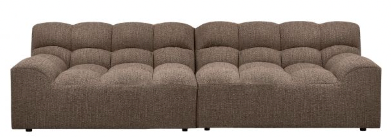 Allure 3 Zits Bank Donker Bruin