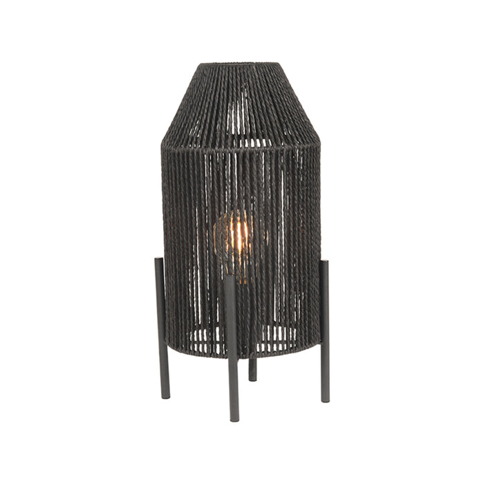 Tafellamp Ibiza Zwart Jute