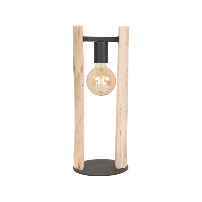 Tafellamp Woody Rough Hout