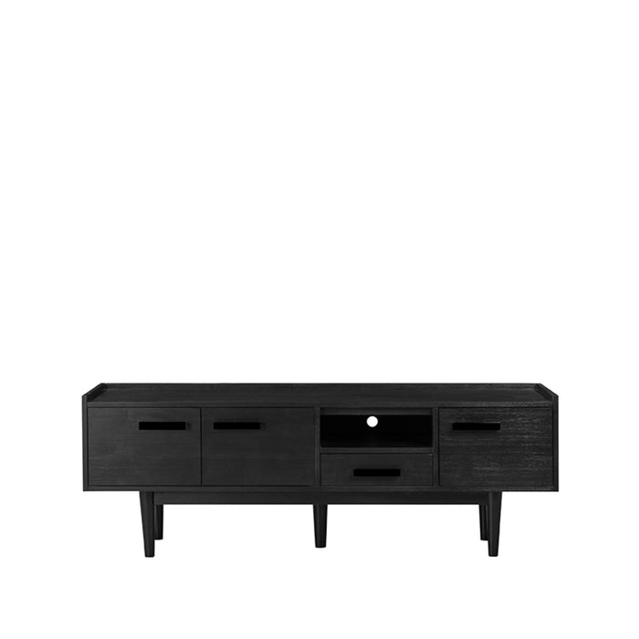 Tv Meubel Cali Zwart Acaciahout 170 cm