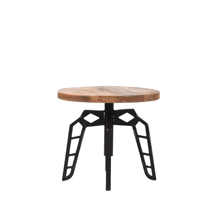 Bijzettafel Pebble Rough Mangohout Rond 45cm