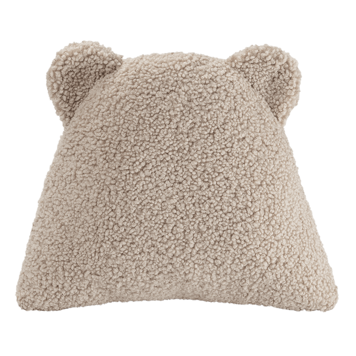 Kussen Beer Naturel Boucle / Teddy Stof