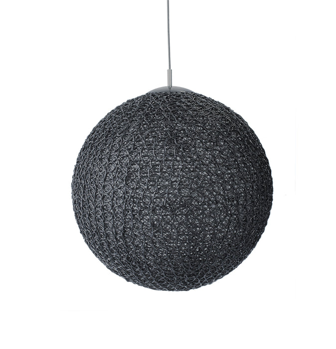 Hanglamp Cotton Zwart Kunststof L