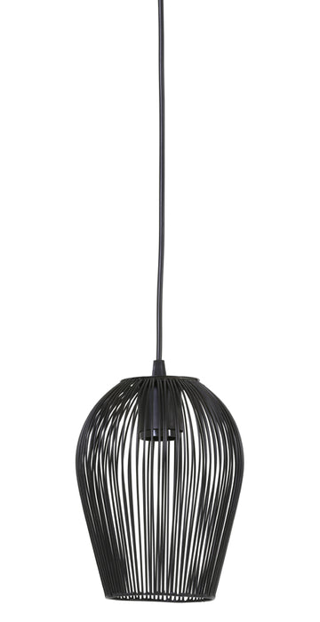Hanglamp Abby Mat Zwart Ø16x20 cm