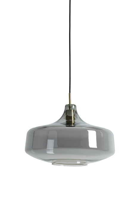 Hanglamp Solna Ø29,5x21 cm Rookglas