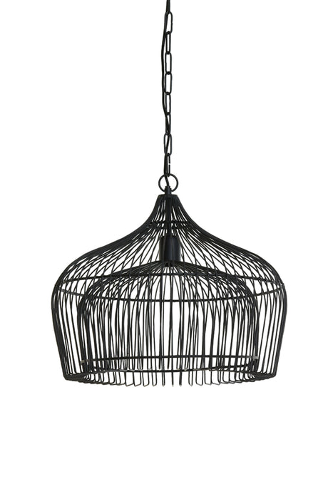 Hanglamp Kristel Ø58x47 cm Mat Zwart
