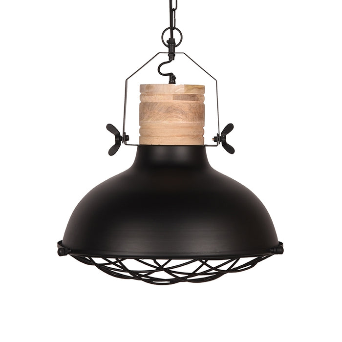 Hanglamp Grid Zwart Metaal 52cm