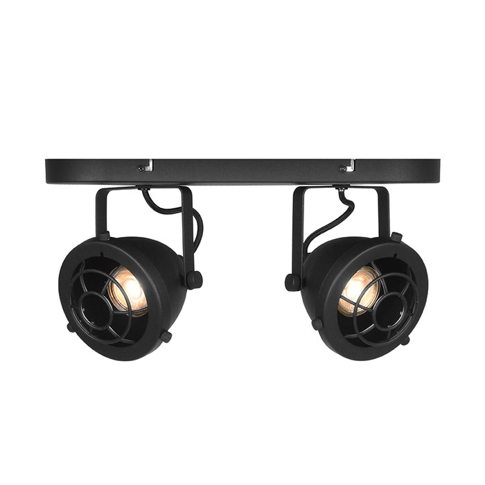 Spot Altena Led Zwart Metaal 2 Lichts
