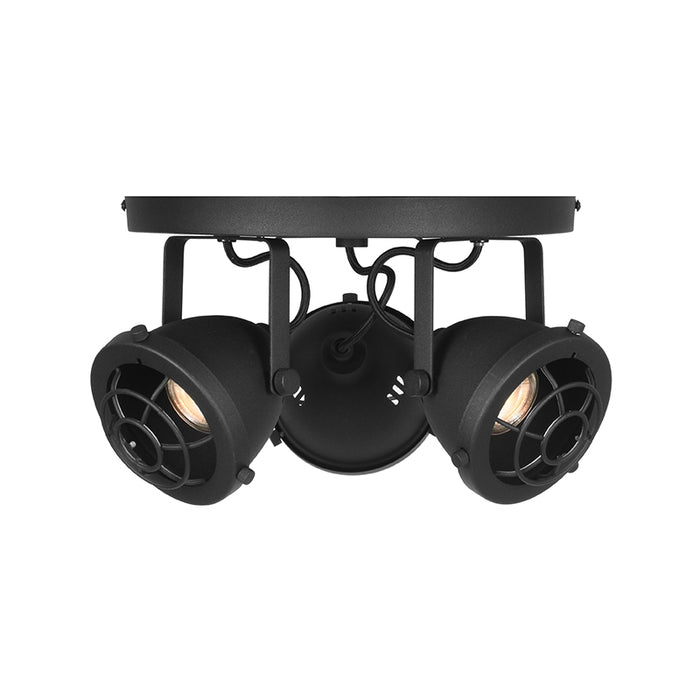 Spot Altena Led Zwart Metaal 3 Lichts