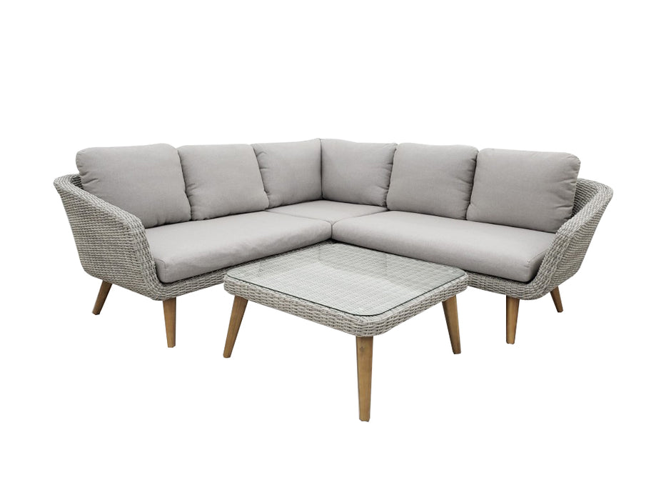 Mira Loungeset Alu Licht Grijs