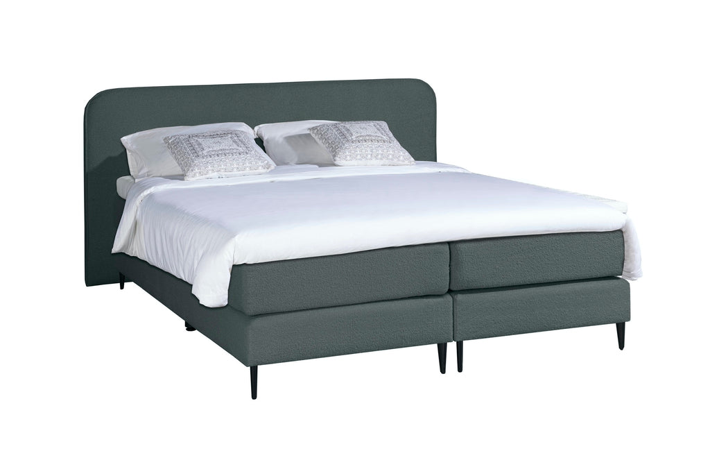 Boxspring Boucle / Teddy Stof Antraciet 140x200cm