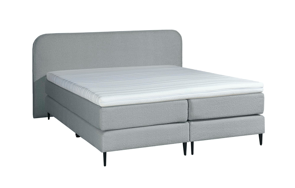 Boxspring Boucle / Teddy Stof Grijs 140x210