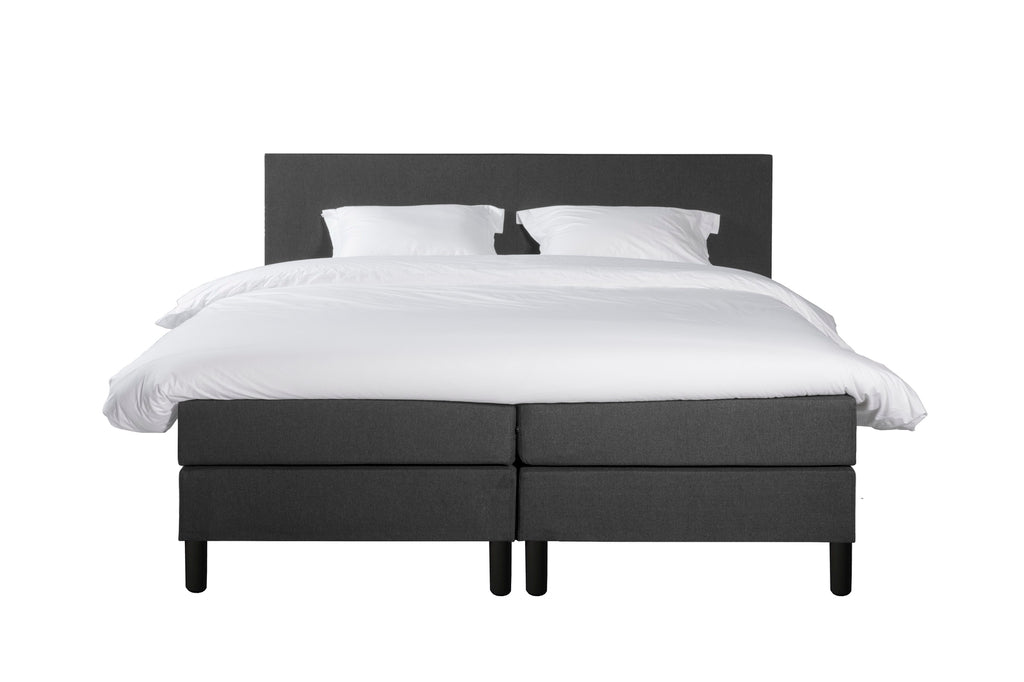 Boxspring Milos Complete luxe set 180x200cm Antraciet