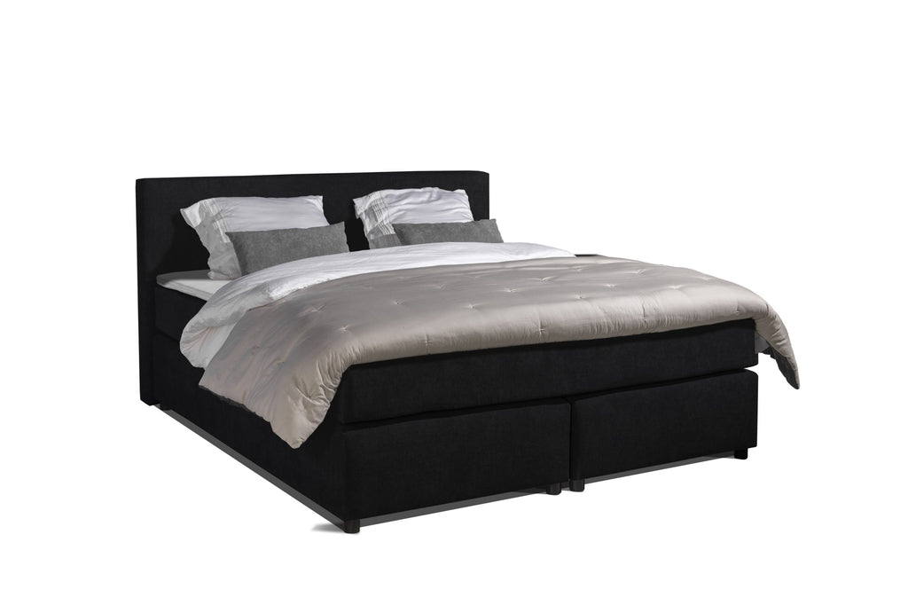 Boxspring Parga Pocketvering Complete set 160x210cm Zwart