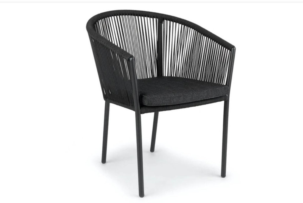 Tuinstoel Reims Alu Zwart