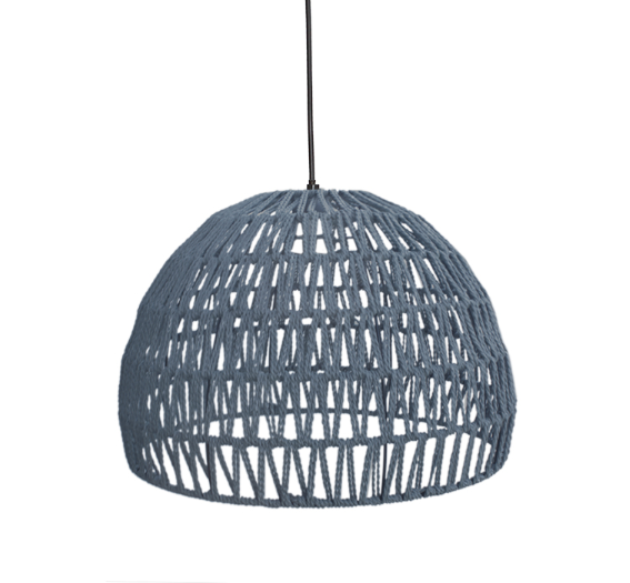 Hanglamp Rope Grijs Katoen L