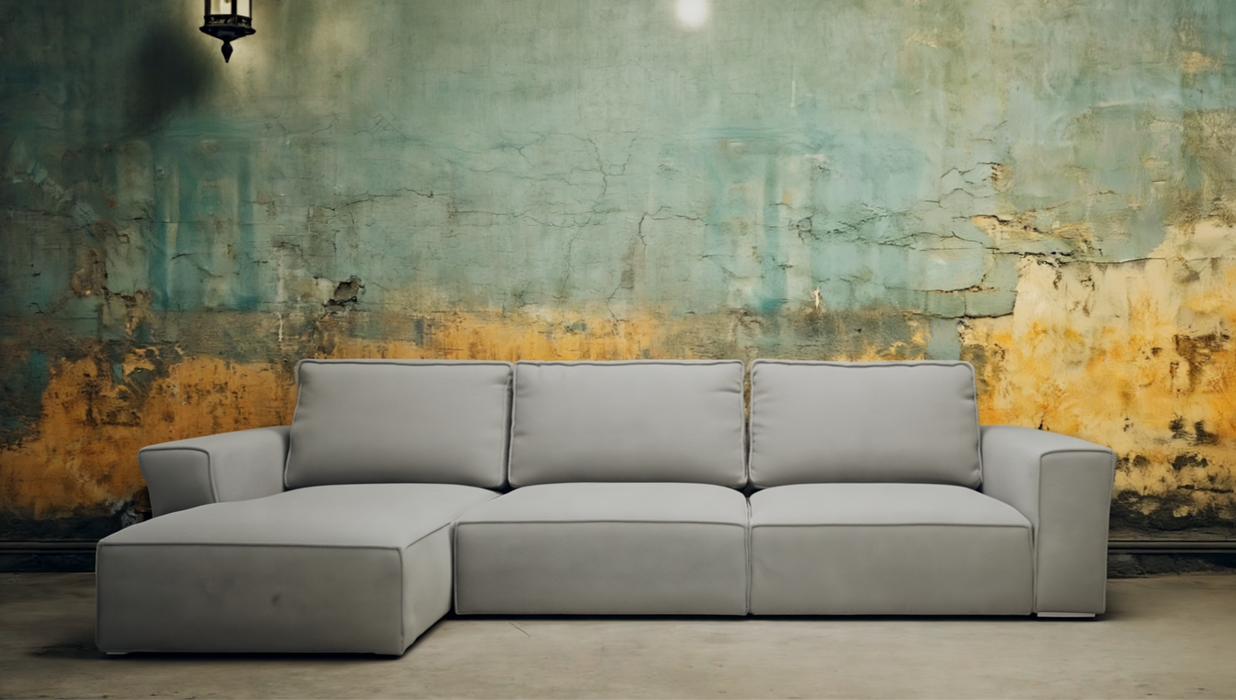Hoekbank Ray Boucle Naturel Links
