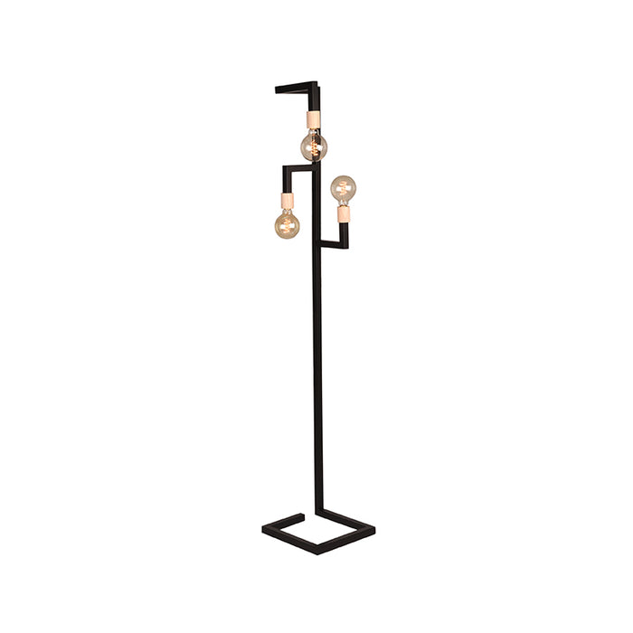 Vloerlamp Loco Zwart Metaal