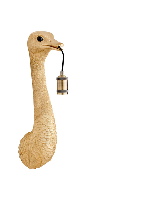 Wandlamp Ostrich 18x15,5x57,5 cm Goud