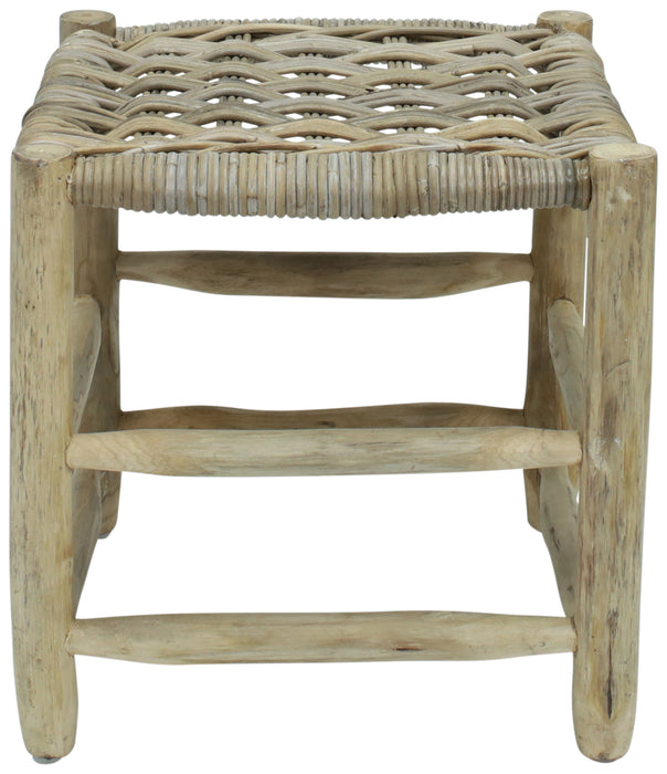 Kruk Damian Teak / Rotan 45x45cm