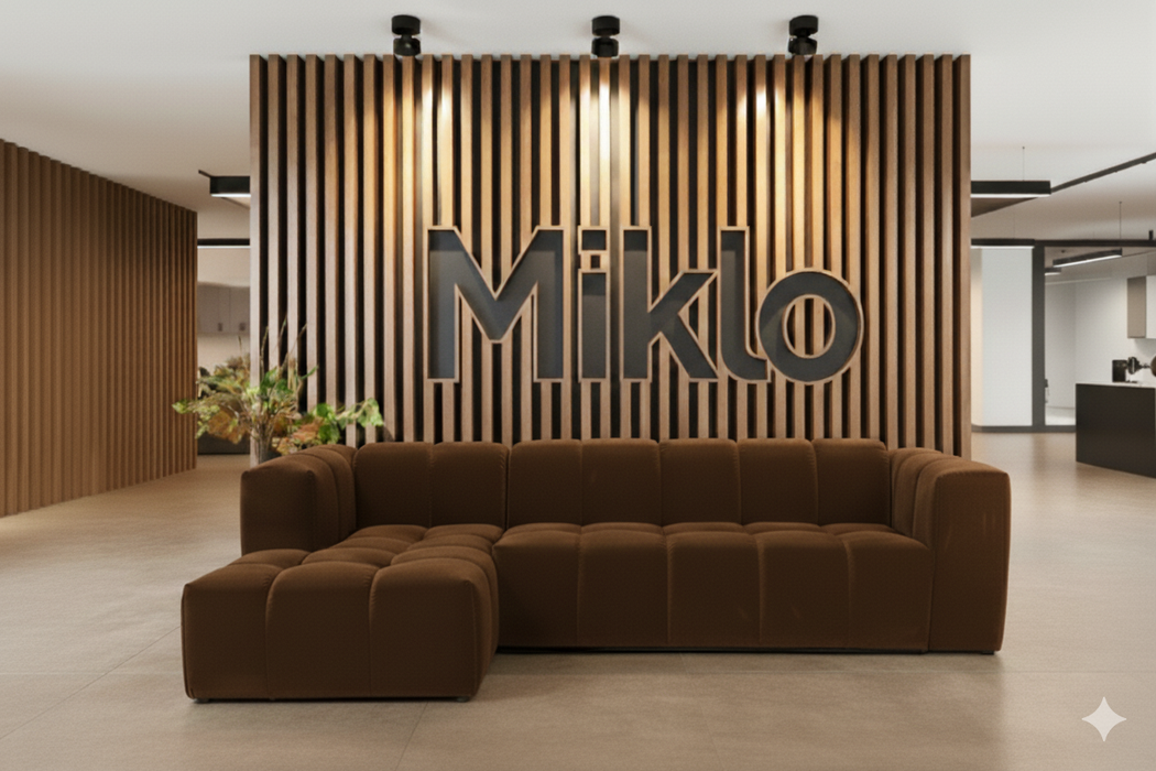 Hoekbank Basquiat Links Fluweel Koper