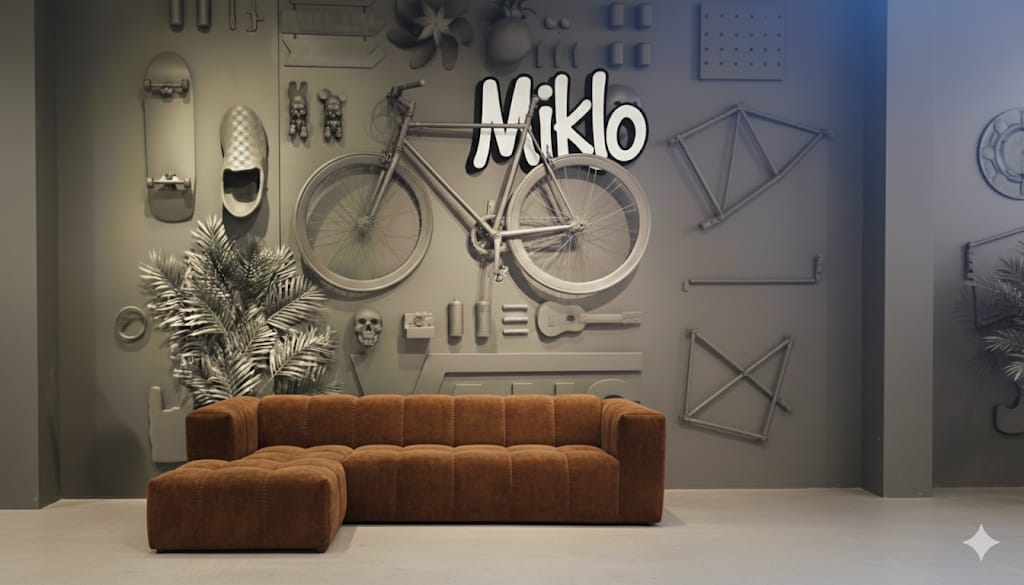 Hoekbank Basquiat Links Fluweel Koper