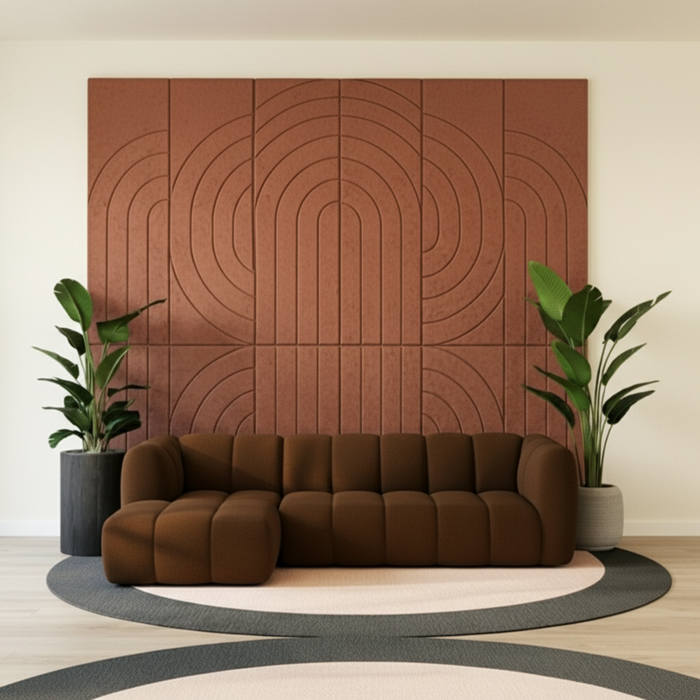 Hoekbank Louie Louie Bouclé Bruin Links