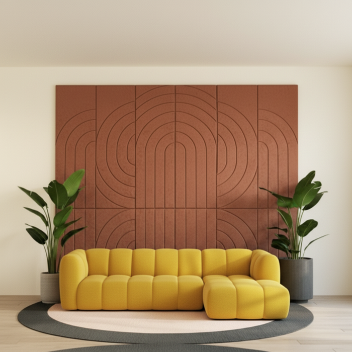 Hoekbank Louie Louie Fluweel Geel Rechts