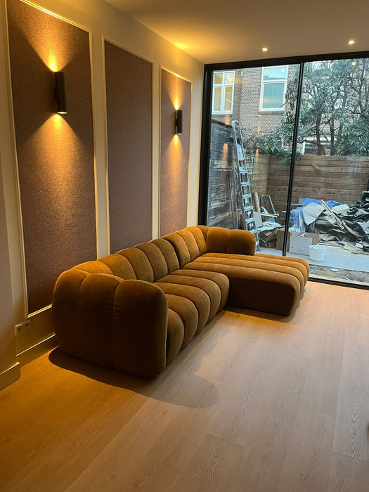 Hoekbank Louie Louie Fluweel Bruin Links